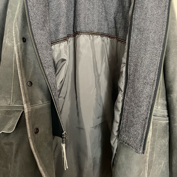 Leather and Cashmere Men’s Missani 2X coat - Picture 11 of 12